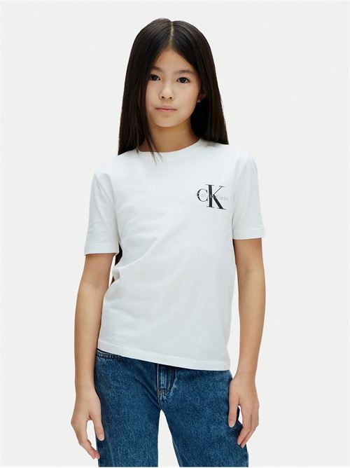 chest mono logo ss t-shirt CALVIN KLEIN JEANS | LV1CKSJA32YAF